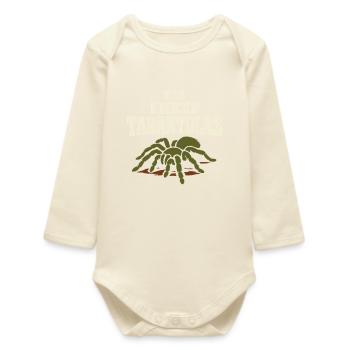 Propriétaire d’araignée Propriétaire de la Tarentule - Body bébé manches longues biologique - écru doux - Devant
