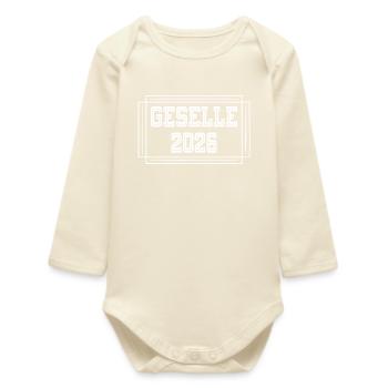Completion of the Journeyman Crafts 2026 - Baby Organic Long-Sleeved Bodysuit - soft Ecru - Front