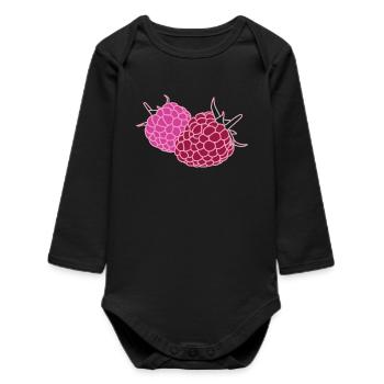 Pop Art du Duo Framboise - Body bébé manches longues biologique - noir - Devant