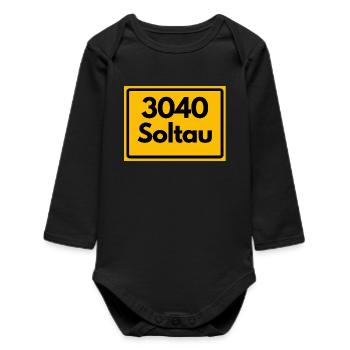 ANCIEN CODE POSTAL RETRO 3040 SOLTAU – HEIDE - Body bébé manches longues biologique - noir - Devant