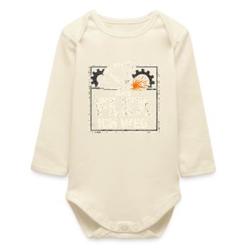 Schweißer Das Flex Ich Weg Geschenk - Baby Organic Langarmbody - Natur - Vorne