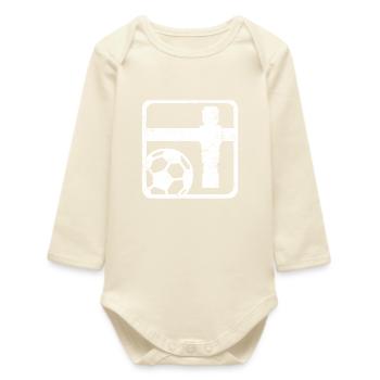 Tischfußball - Baby Organic Langarmbody - Natur - Vorne