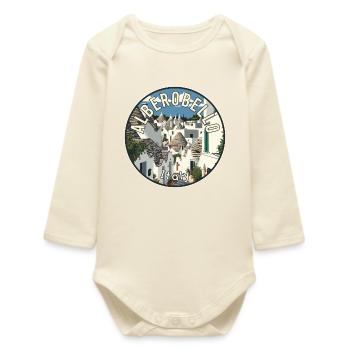 Entdecken Sie Alberobellos Trulli-Magie in Italien - Baby Organic Langarmbody - Natur - Vorne