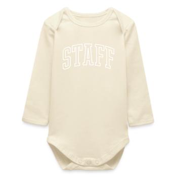 Staff - Baby Organic Long-Sleeved Bodysuit - soft Ecru - Front