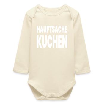 Kuchen - Baby Organic Langarmbody - Natur - Vorne