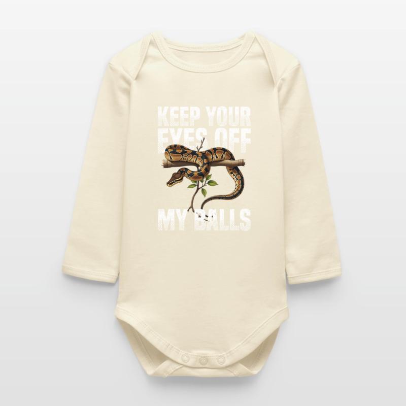 King Python Snakes Lover Terrarium Python Baby Organic Long-Sleeved Bodysuit