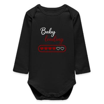 Baby loading - Baby Organic Langarmbody - Schwarz - Vorne