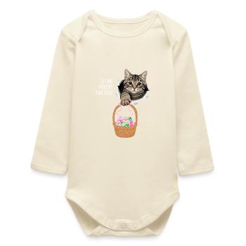 Laisse-moi la tenir pour toi - Body bébé manches longues biologique - écru doux - Devant