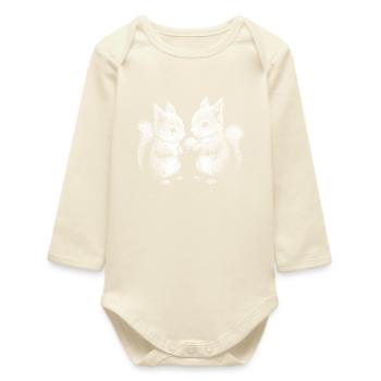 Eichhörnchen - Baby Organic Langarmbody - Natur - Vorne