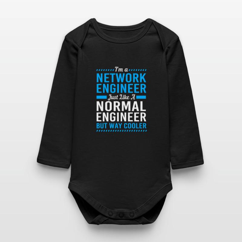 Network Computer Scientist Programmer Admin Baby Organic Long-Sleeved Bodysuit