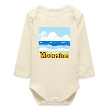 MEERSINN – BEACH, HOLIDAY & SUN VIBES! 🏖️ - Baby Organic Long-Sleeved Bodysuit - soft Ecru - Front