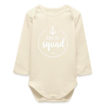 Croisière Squad Kreuzfahrt 2026 - Body bébé manches longues biologique - écru doux - Devant