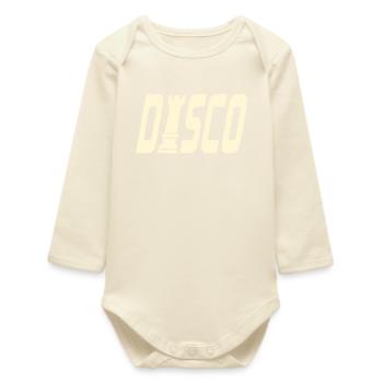 DISCO CHESS TOWER - Baby Organic Long-Sleeved Bodysuit - soft Ecru - Front