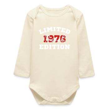 Limitierte Ausgabe Pascal 1976 - Baby Organic Langarmbody - Natur - Vorne