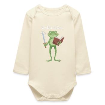 Nous testons à Dawn Frog Knight - Body bébé manches longues biologique - écru doux - Devant