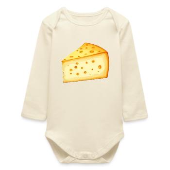 Fromage - Body bébé manches longues biologique - écru doux - Devant
