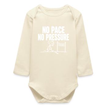No Pace No Pressure - Baby Organic Long-Sleeved Bodysuit - soft Ecru - Front