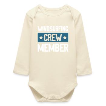 Wrestling Crew - Baby Organic Long-Sleeved Bodysuit - soft Ecru - Front