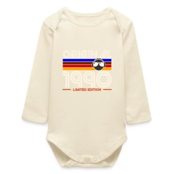 Original 1990 Limited Edition - Baby Organic Long-Sleeved Bodysuit - soft Ecru - Front