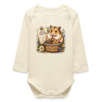 Snack Planning Department Snacks - Baby Organic Long-Sleeved Bodysuit - soft Ecru - Front