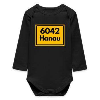 ANCIEN CODE POSTAL 6042 PLZ 63450 HANAU HESSEN - Body bébé manches longues biologique - noir - Devant