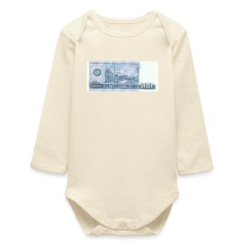 100 marks de la RDA - Body bébé manches longues biologique - écru doux - Devant