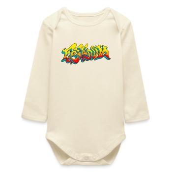 Freedom - Baby Organic Long-Sleeved Bodysuit - soft Ecru - Front