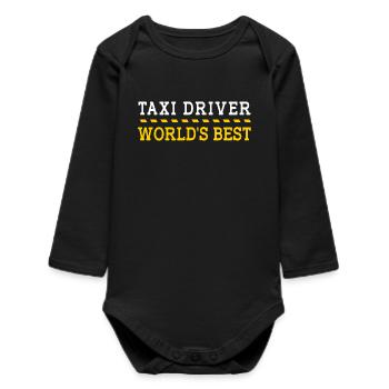 Taxi Chauffeur de taxi - Body bébé manches longues biologique - noir - Devant