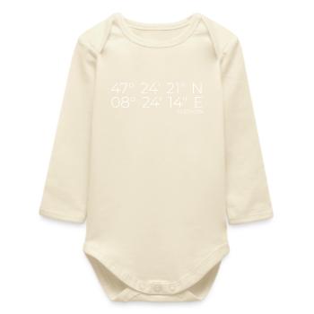 Koordinaten Dietikon Zürich - Baby Organic Langarmbody - Natur - Vorne