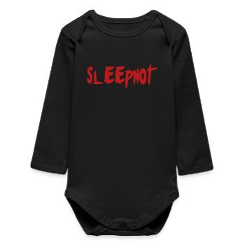 Bébé ne dort pas - insomniaque - Body bébé manches longues biologique - noir - Devant