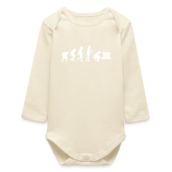 Heating engineer, plant mechanic, sanitation, heating and air-conditioning trade - Baby Organic Long-Sleeved Bodysuit - soft Ecru - Front