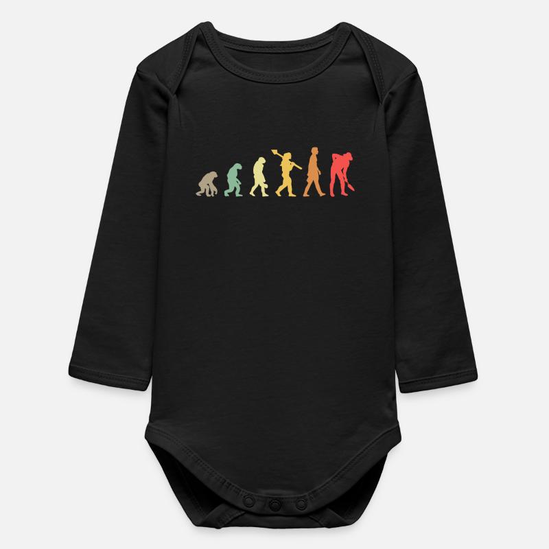 Evolution Farmer  - Baby Organic Langarmbody - Schwarz