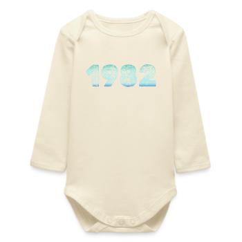 Grunge 1982 Birth Vintage - Baby Organic Long-Sleeved Bodysuit - soft Ecru - Front