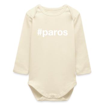 PAROS Hashtag - Baby Organic Langarmbody - Natur - Vorne