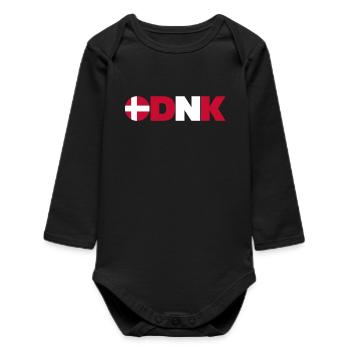 Danemark - Body bébé manches longues biologique - noir - Devant