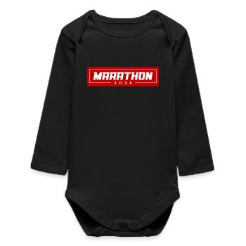 Marathon 2026 - Baby Organic Long-Sleeved Bodysuit - black - Front