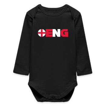 Angleterre - Body bébé manches longues biologique - noir - Devant