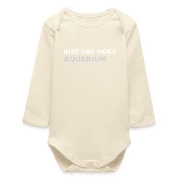Only one aquarium left - Baby Organic Long-Sleeved Bodysuit - soft Ecru - Front