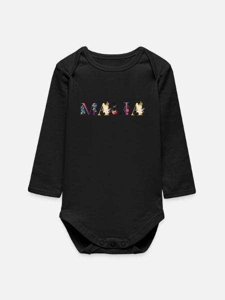 Malia - Body bébé manches longues biologique - noir