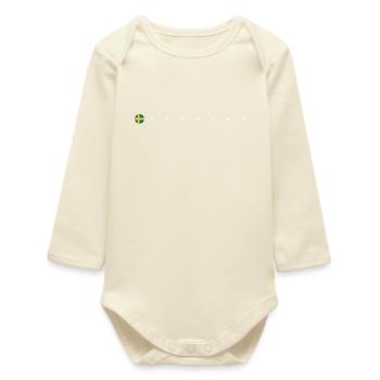 Drapeau de la Sverige - Body bébé manches longues biologique - écru doux - Devant