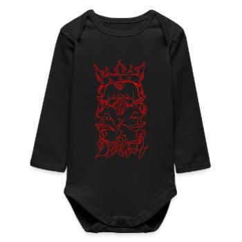 Duality - Baby Organic Long-Sleeved Bodysuit - black - Front