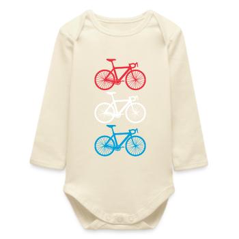 Cycling Luxembourg - Baby Organic Long-Sleeved Bodysuit - soft Ecru - Front