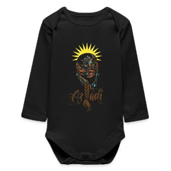 Jin Jiyan Azadi - Women Life Freedom - Baby Organic Long-Sleeved Bodysuit - black - Front