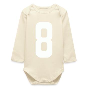 8 - Baby Organic Long-Sleeved Bodysuit - soft Ecru - Front