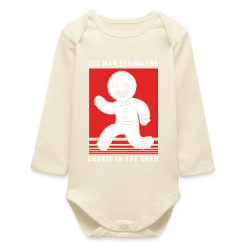 Dad-to-be Fathers-to-be - Baby Organic Long-Sleeved Bodysuit - soft Ecru - Front