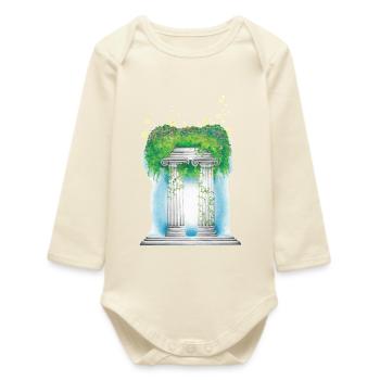 03. L’âme du professeur - Body bébé manches longues biologique - écru doux - Devant
