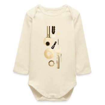 tool - Baby Organic Long-Sleeved Bodysuit - soft Ecru - Front