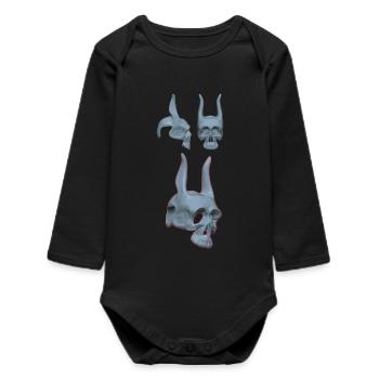 Easter is not dead - Baby Organic Long-Sleeved Bodysuit - black - Front