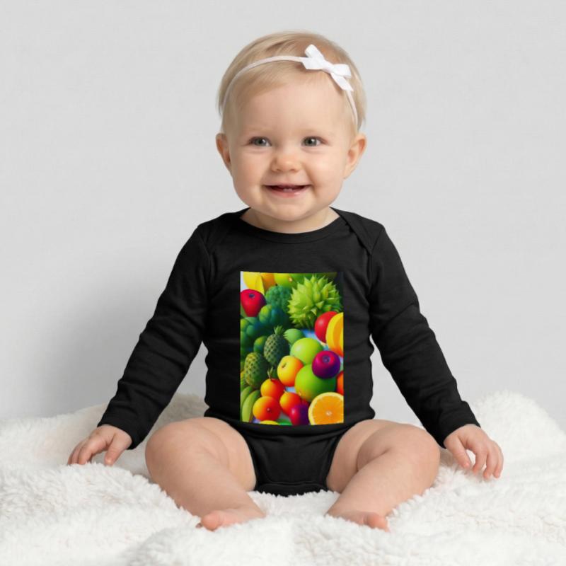 Fruit Baby Organic Long-Sleeved Bodysuit