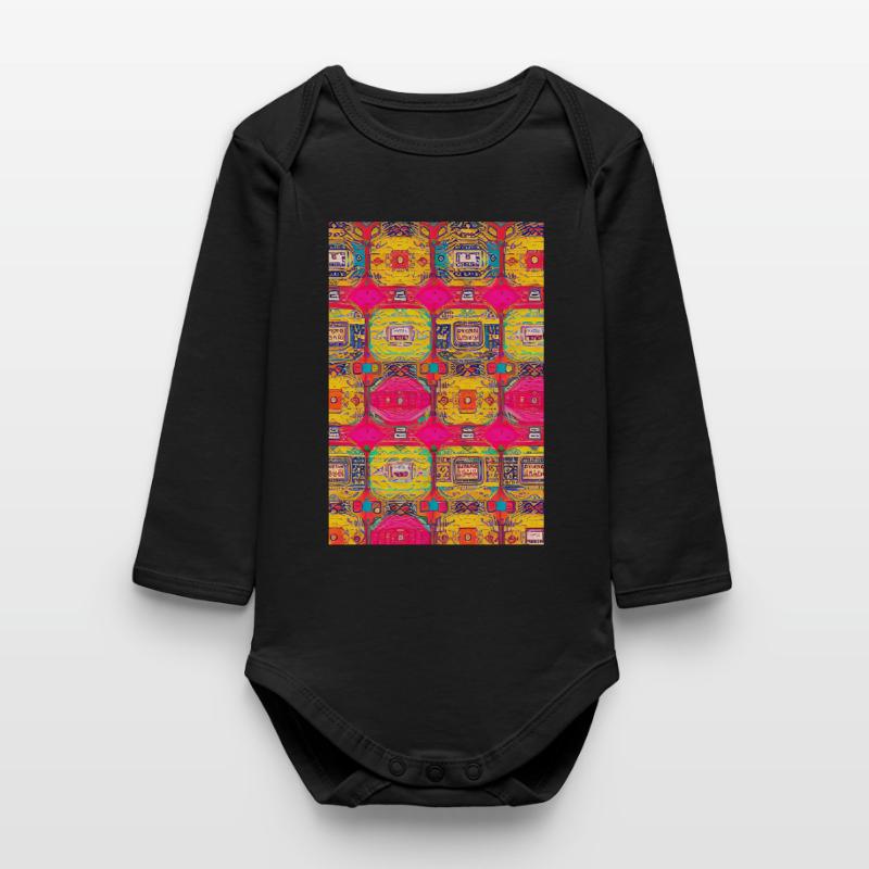 Modèle rétro Body bébé manches longues biologique